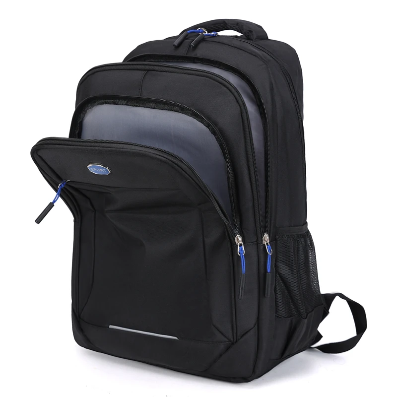 The large-capacity backpack, equipped with multiple zippered pockets and durable shoulder straps, is an ideal choice for travel,