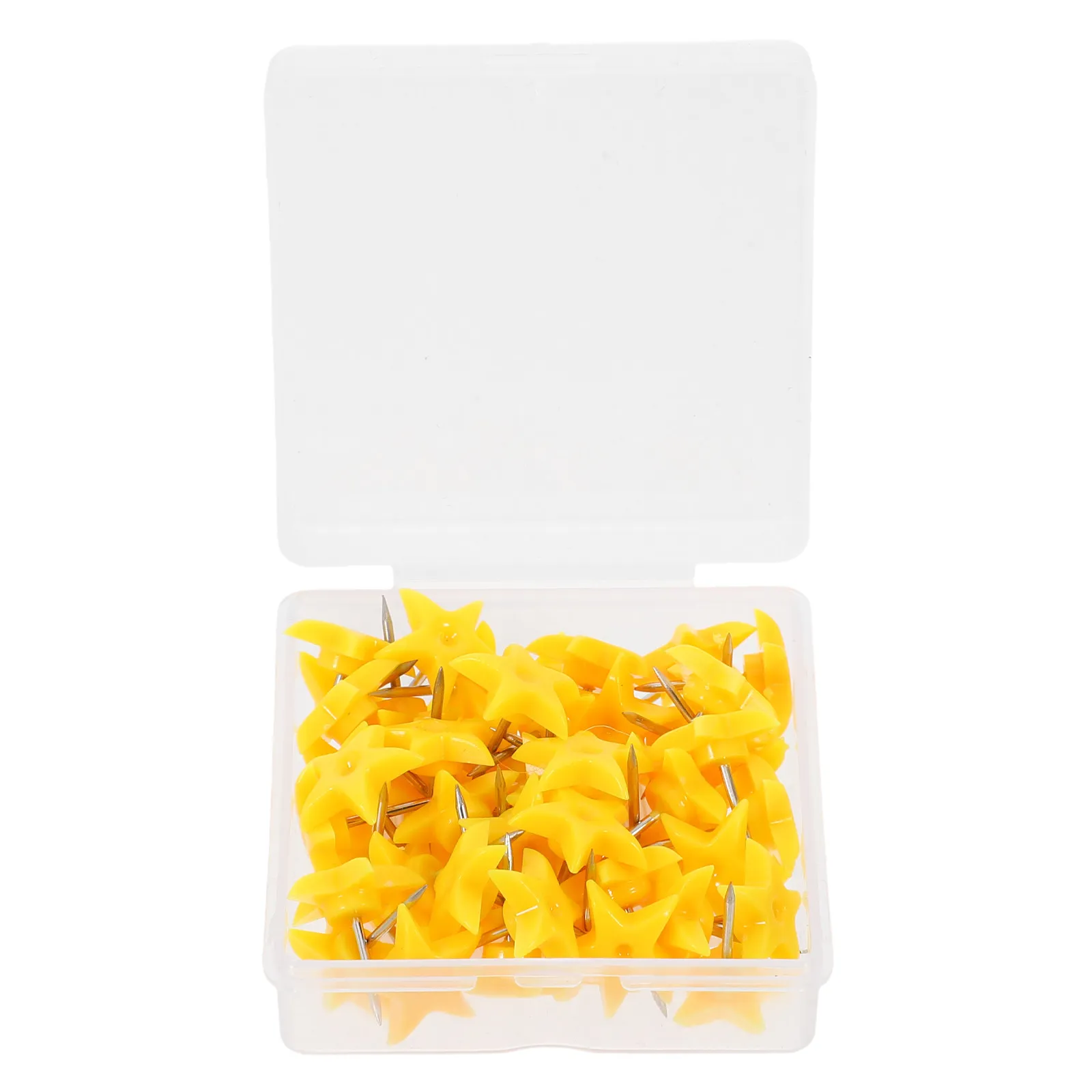 50Pcs 스타 푸시 핀 코르크 게시판 메모 보드 사무실 홈 교실 장 귀여운 플라스틱 금속 압정