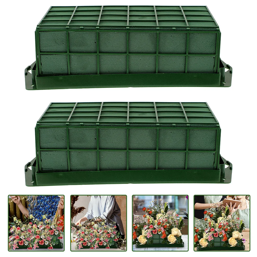 

Wet Floral Foam Bricks Cage For Fresh Flowers Cage Hanging Floral Florist Foam Mud DIY Flower Arrangement Foam Cage Mud Block