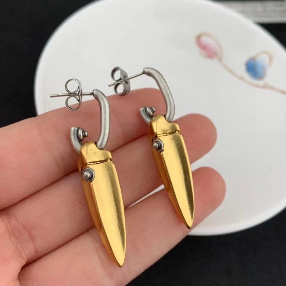 Vintage Temperament Bullet head pendant  Earrings for women's Girl party gift  Upscale Accessories Jewelry wholesale