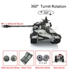 HENG LONG 1/16 7.0 Upgraded King Tiger RC Tank 3888A 360° Turret Barrel Recoil Tiger II White Steel Tracks BB Unit Toys TH19728 1