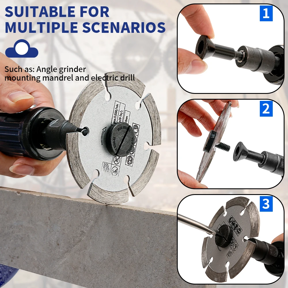 Cutting Disc 16pcs/set 75mm Metal Cutting Disc 3-Inch Mini Saw Blade Stone Cutting Disc Diamond Grinding Wheel for Small Angle Grinding