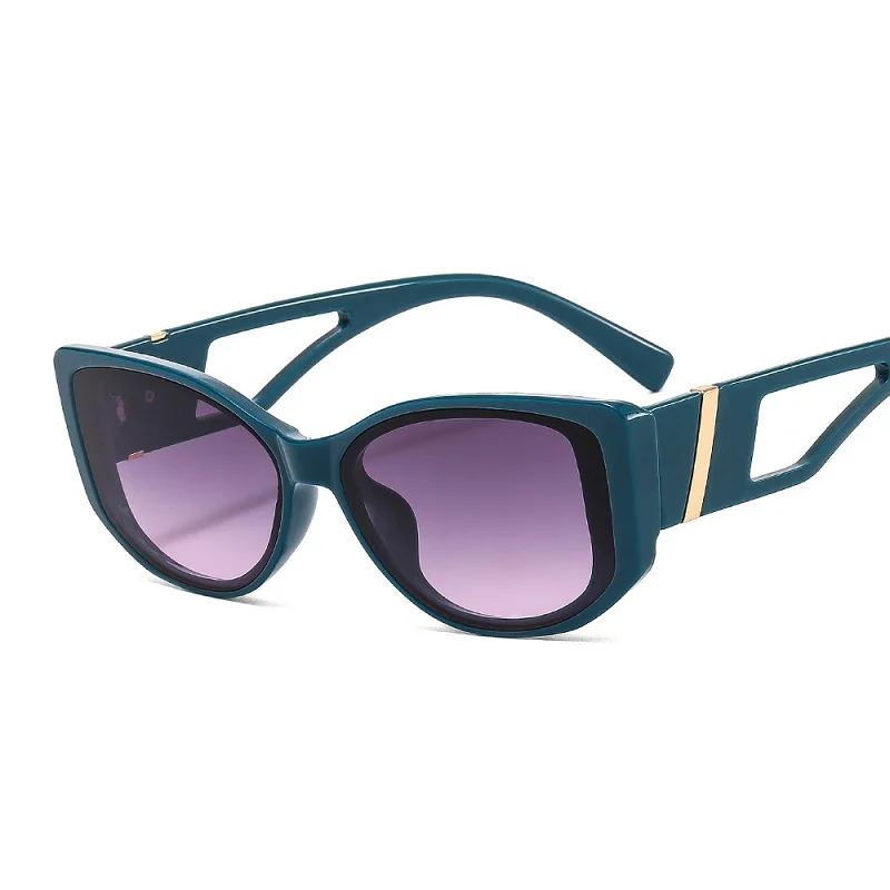 ZLY 2022 New Fashion Cat Eye Sunglasses Women Men Luxury Hollow Frame Gradients Lens Trending Products Brand Designer Eyewear 6
