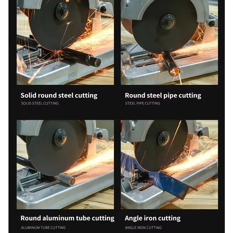 Mini Profile Cutting Machine 0-45 Degrees Table Cutter Mini Electric Saw Table Saw for Cutting Metal Wood Plastic 6
