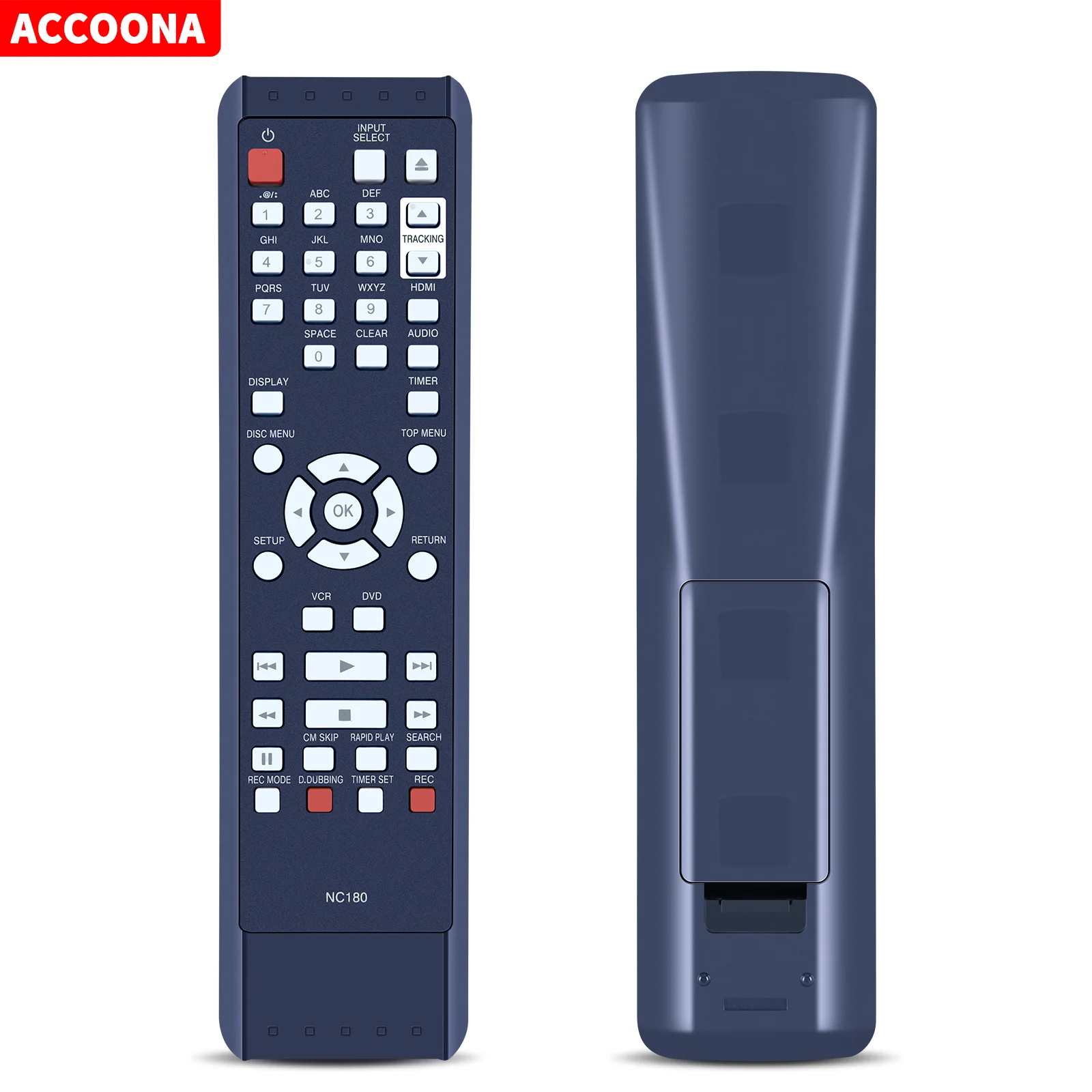 Nc180 Nc180Uh Dvdr Vcr Combo Telecomando Sostituito Adatto Per Funai Dvd Recorder Zv427Fx4A Zv427Fx4 Zv427Fx4 Un Telecomando