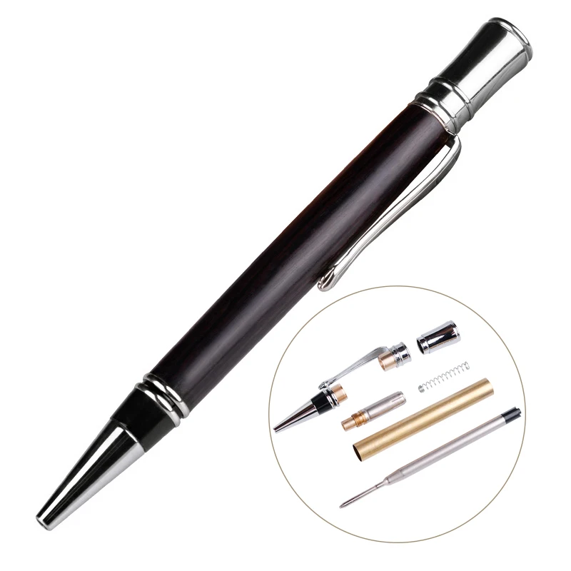 Executive Ballpoint Twist Pen Kit 24k Gold Plating or Chrome Diy