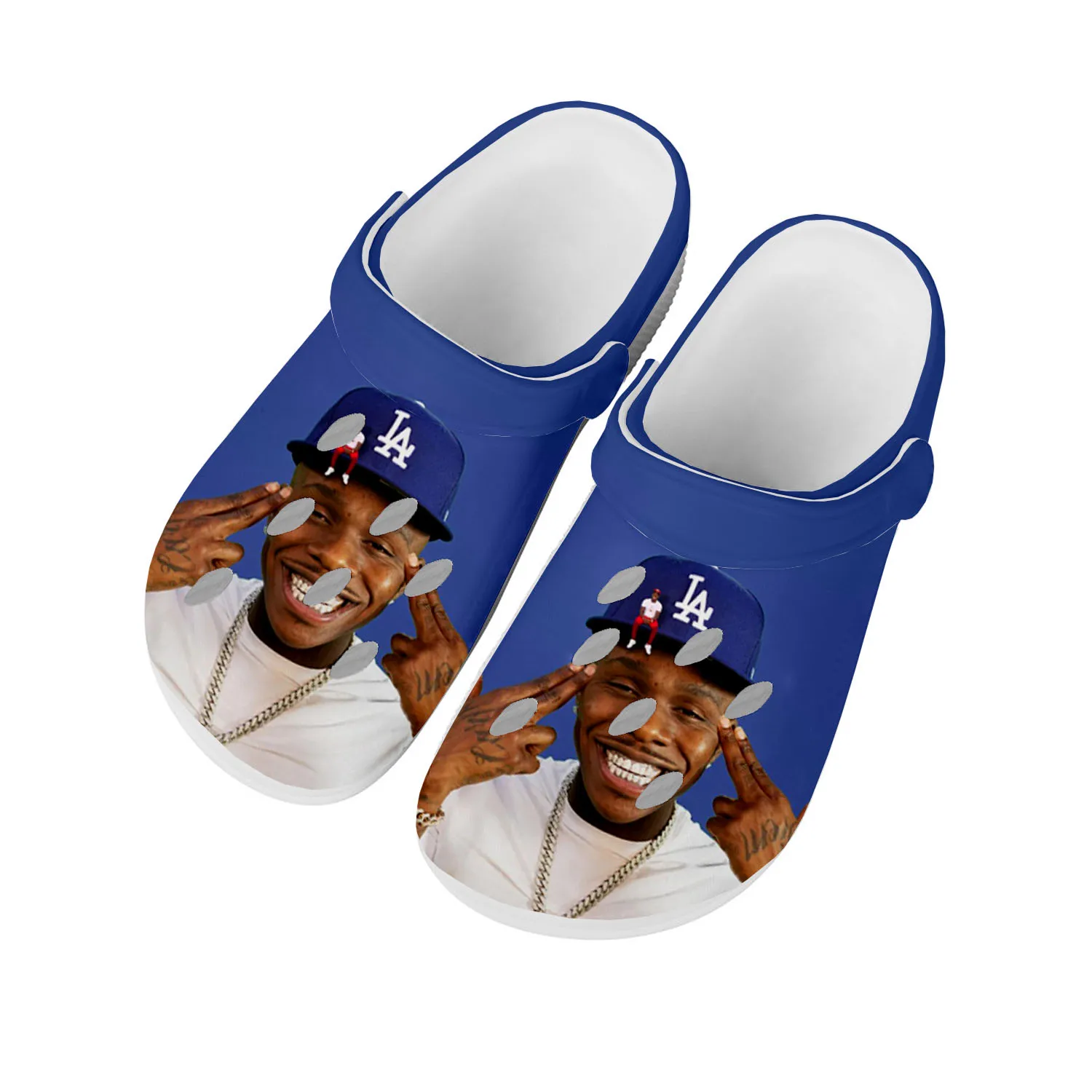 

DaBaby Rapper Music Pop Blue Home Clogs Custom Water Shoes Mens Womens Teenager Shoe Garden Clog Breathable Beach Hole Slippers
