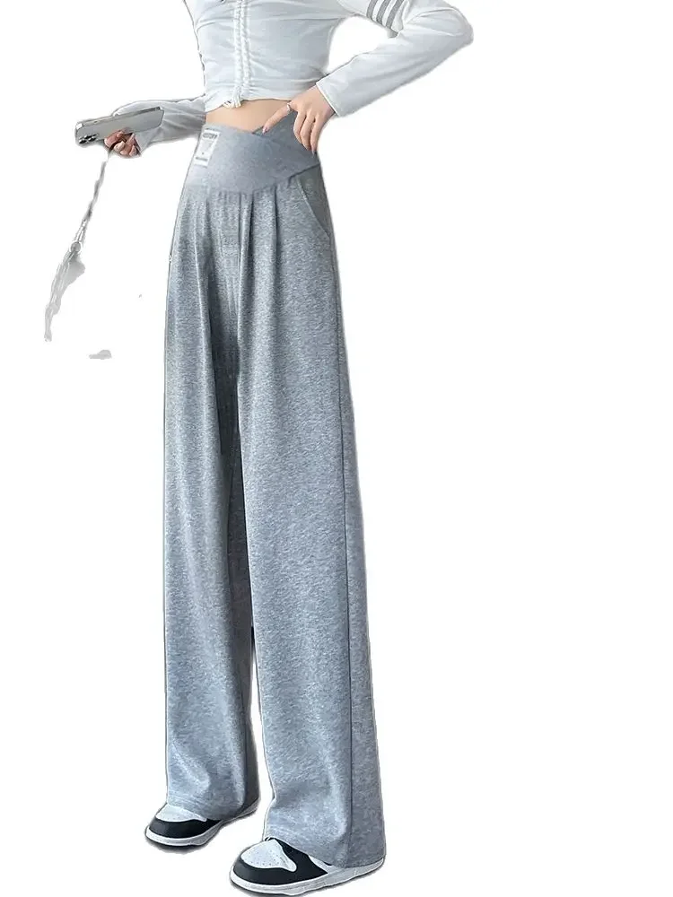Spring and Autumn Pregnancy Outerwear Winter Low-rise Casual Pregnant Women's Pants Korean Style Maternity Belly Trousers Loose