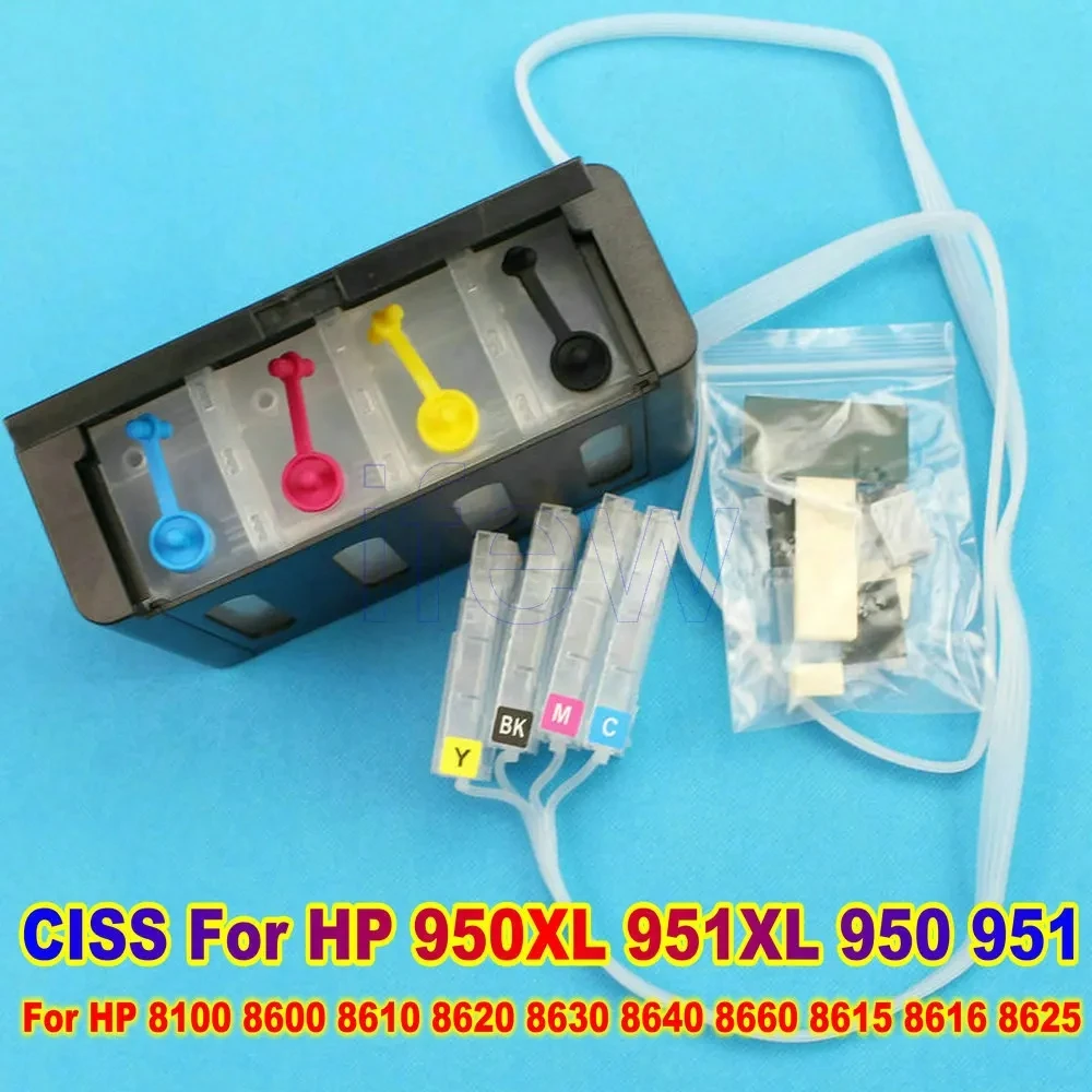 

HP950 951 950XL 951XL Bulk Ink CISS System For HP Officejet 8100 8600 8610 8620 8630 8640 8660 8615 8616 8625 With ARC Chip