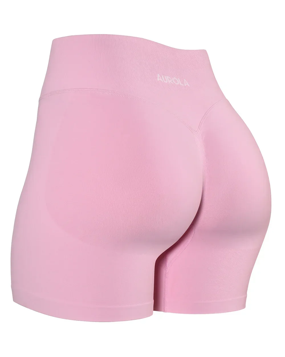 Aurola Yoga Shorts Women&rsquo;s Fitness Sports Impact Gym Shorts Ribbed Band Yoga Workout Scrunch Butt Seamless Leggings