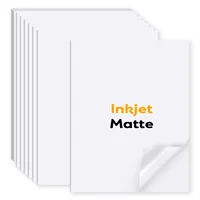 10/20/30/40 Sheets A4 pp Matte Vinyl Sticker Paper for Inkjet Printer Sticker Papers White Labels Waterproof & Tear-Resistant 1