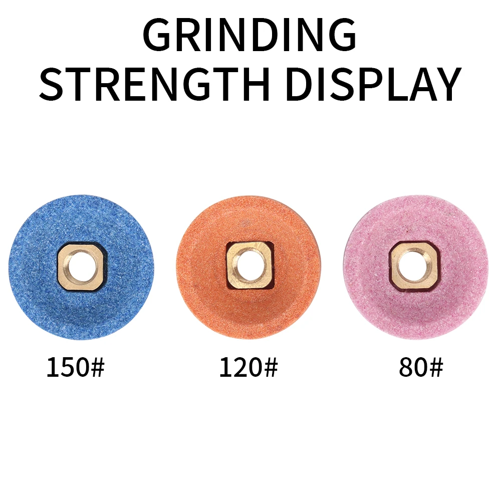 10Pcs 30mm Grinding Wheel Cup Surface Polishing Stone Wheel For Air Micro Grinder Pneumatic Abrasive Tool 6mm Hole 80/120/150#