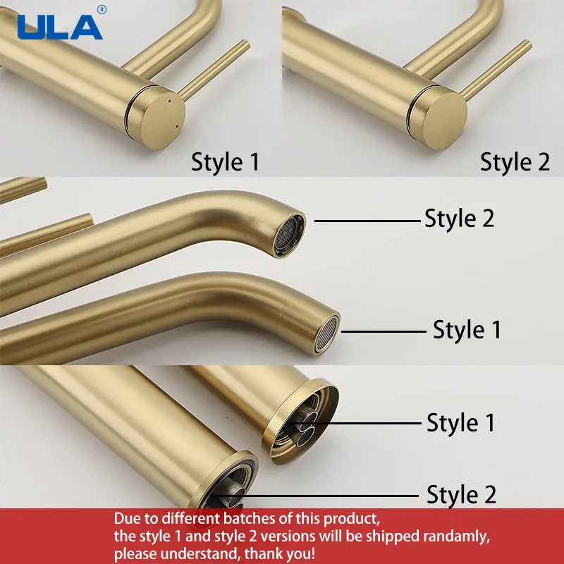 ULA Stainless Steel Basin Faucet Bathroom Faucets Crane Tall Sink Faucet Hot Cold Water Sink Mixer