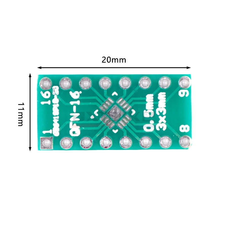 10PCS LGA-16 QFN-16 0.5MM To DIP Transfer Board DIP Pin Board Pitch IC Adapter Plate Conversion Board LGA16 QFN16