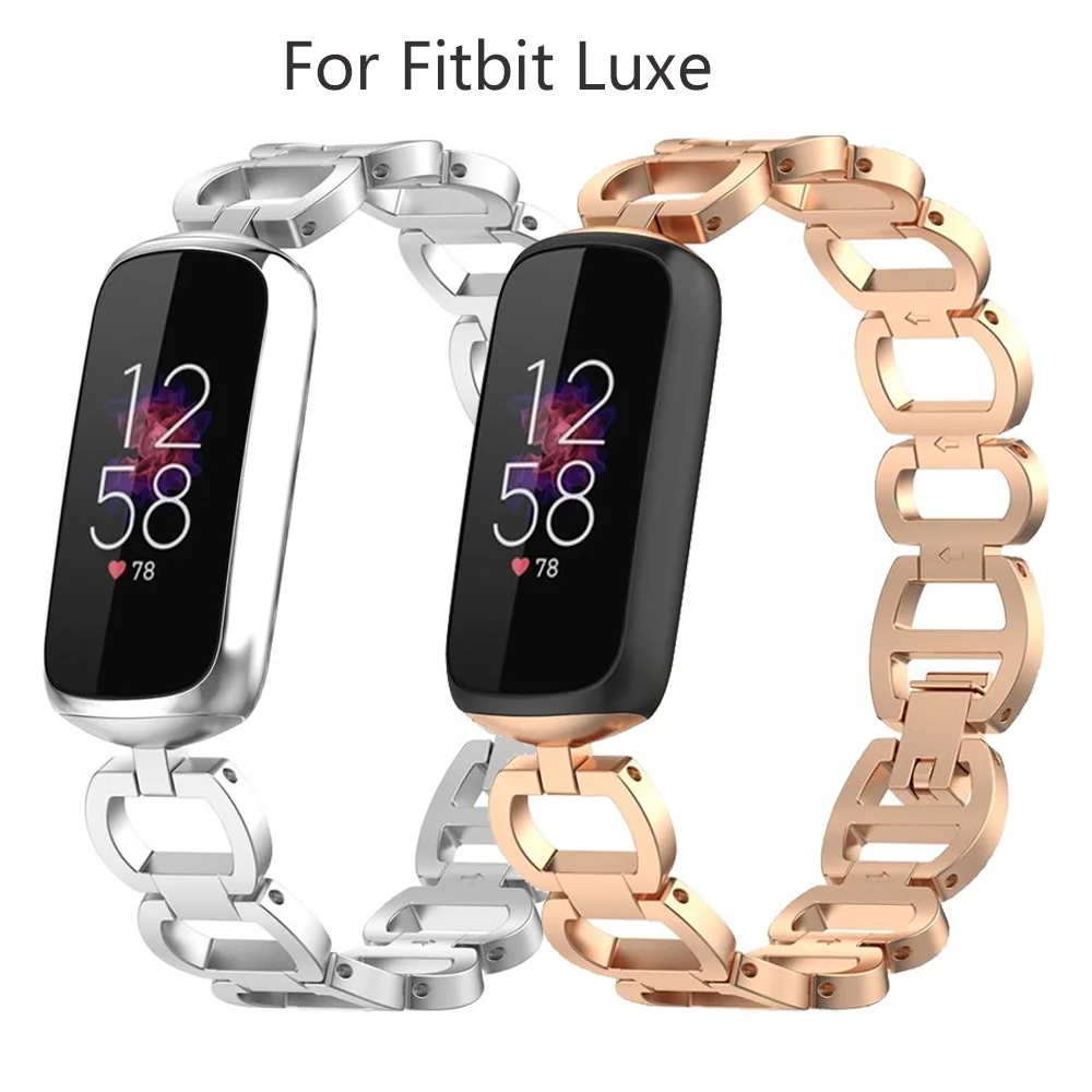 

Ремешок из нержавеющей стали для Fitbit luxe Band, сменный Браслет, специальный выпуск, аксессуары для смарт-часов, роскошный металлический браслет