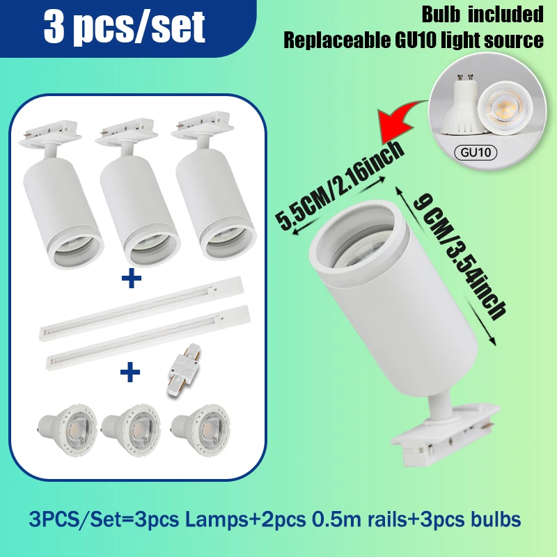 3 lights set white