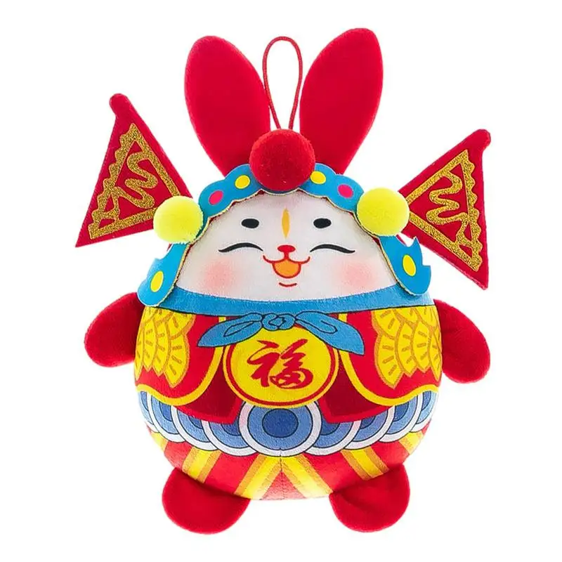 

Rabbit Mascot Doll Plush Rabbit Mascot For 2023 New Year Bunny Stuffed Doll Zodiac Rabbit Plush Toys Rabbit Chinese Style For