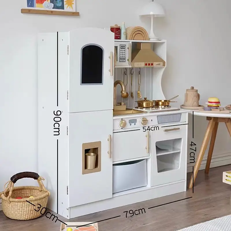 Children kids  pretend toaster wooden kitchen toy 4