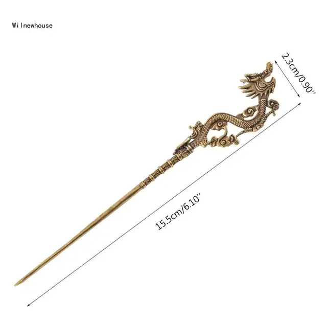 Retro Metal Dragon Carving Cigar Draw Tool Vintage Portable Dredge Drilled Engraving Ventilation Needle Enhancer Dropship - Image 6