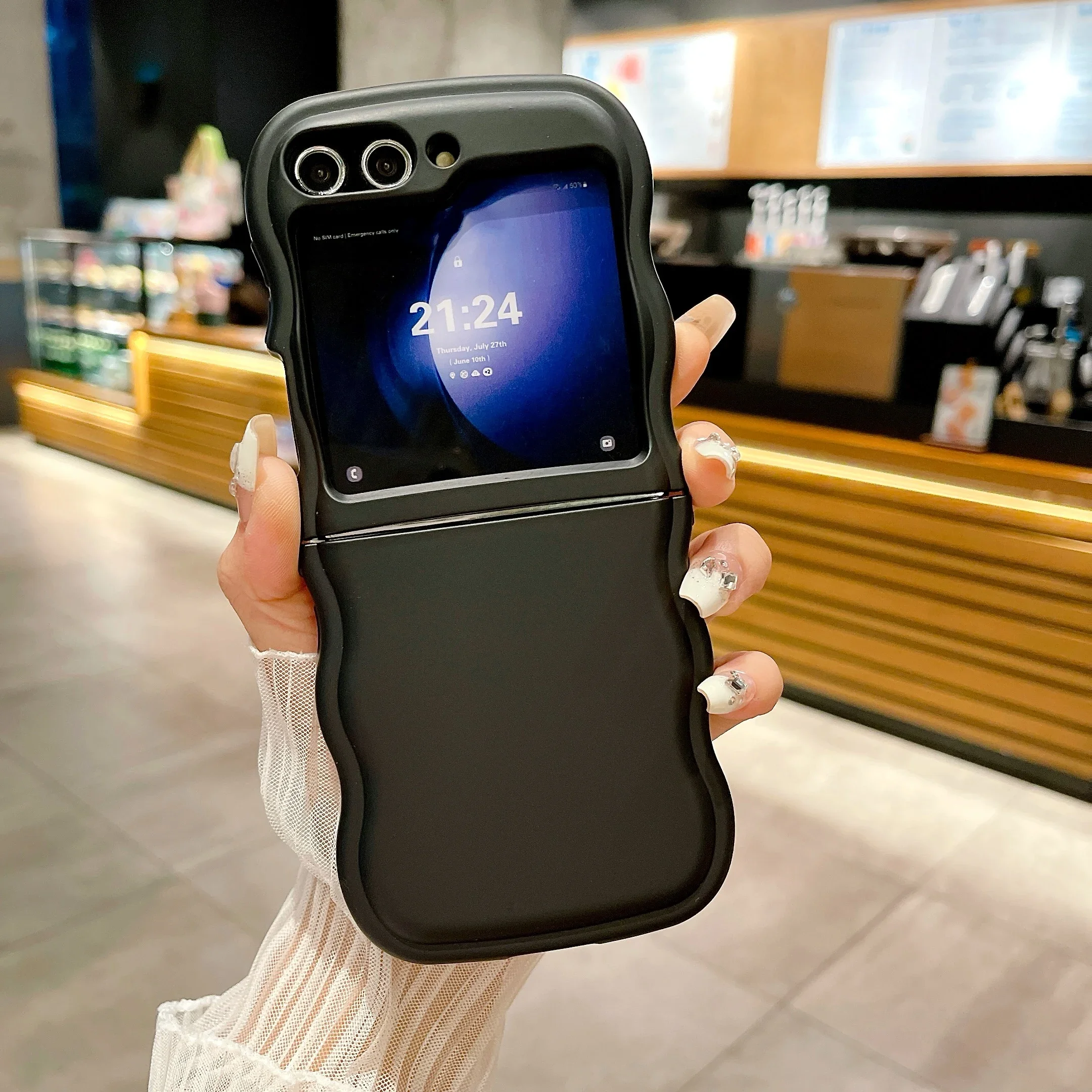 Big Wave Folding Case - Fashionable 2-Piece Protective Soft Cover