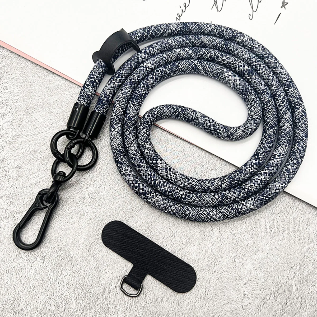 Hands-Free Mobile Phone Lanyard with Detachable Shoulder and Neck Strap
