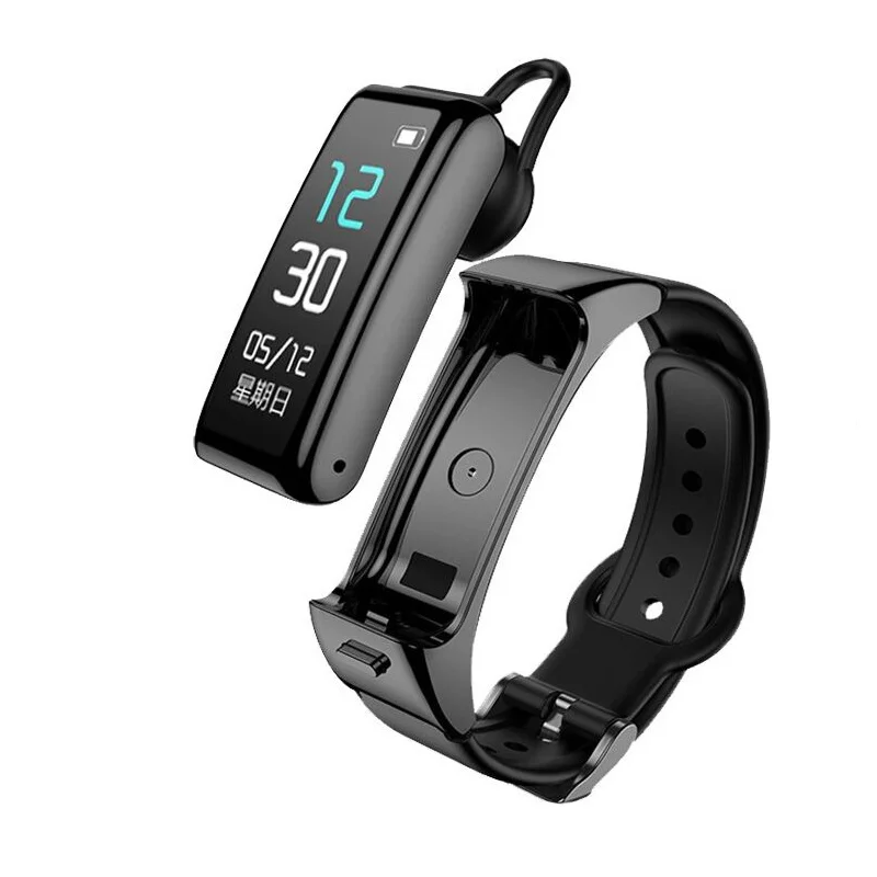 2022NEW2In1SmartWristbandsWithBluetoothEarphoneFitness