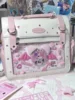 Kawaii Shoulder Messenger Bags Cute Student Transparent Large Capacity Japanese Pink Backpack Fashion Itabag Schoolbag 2