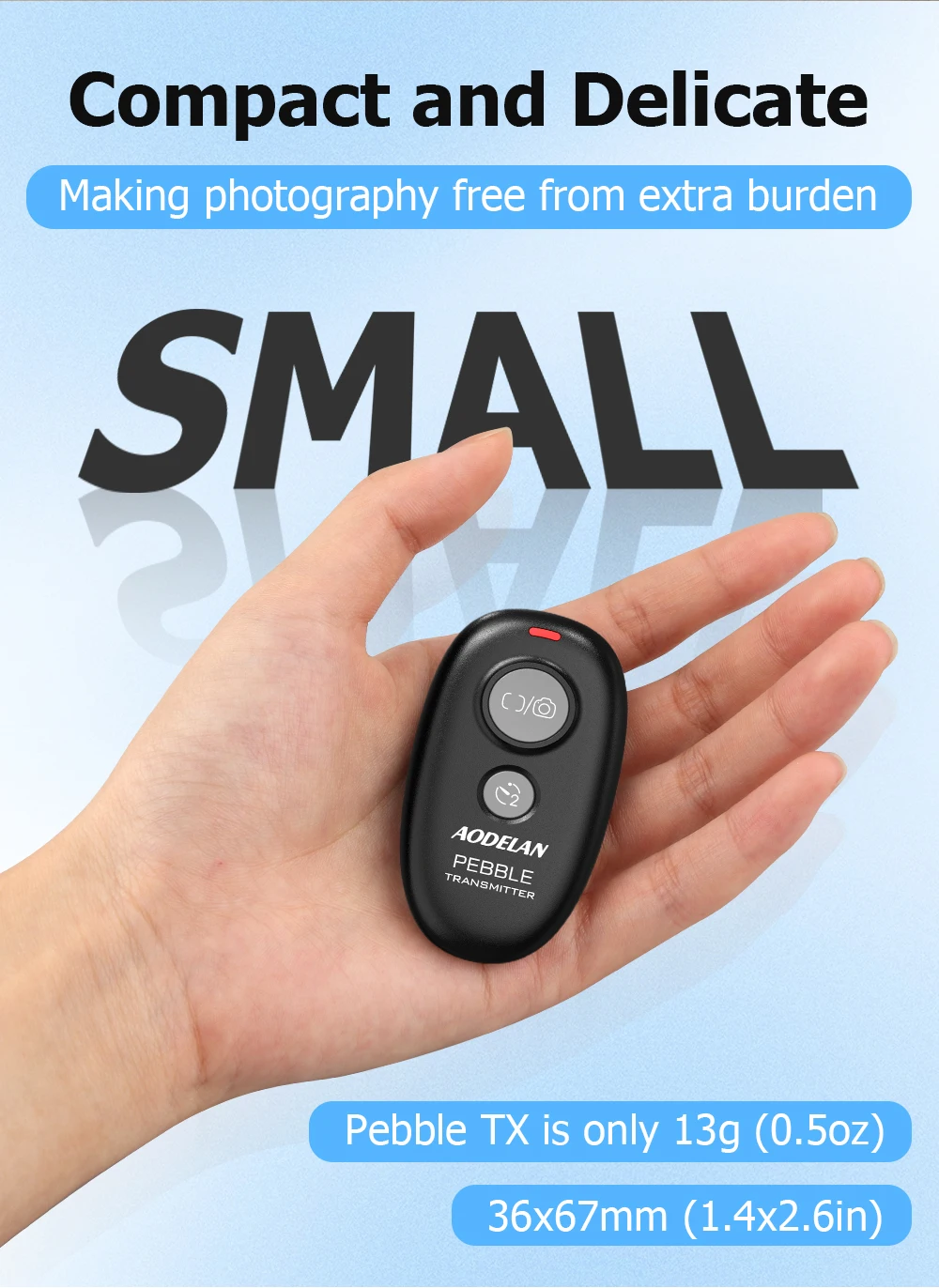 AODELAN Camera Remote Control Shutter Release for Sony A7IV A9II A7III A7SIII A7