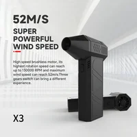 Mini Turbo Jet Fan Electric Air Duster with 3 Gear Adjustable 130000RPM Wind Speed 52m/s Car Computer Cleaning Blower Tool 2