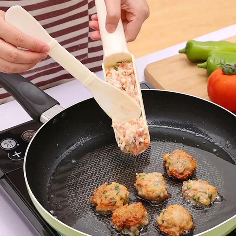 1pc Creative Kitchen Triple Meatball Maker Useful Meatball Maker Machine Fish Ball Set DIY Home Cooking Tool Kitchen Accessories