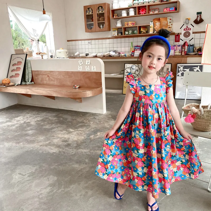 Girl Floral Dress Kids Clothes  Kids Girls Flower Summer Dress - Girls  Floral Dress - Aliexpress