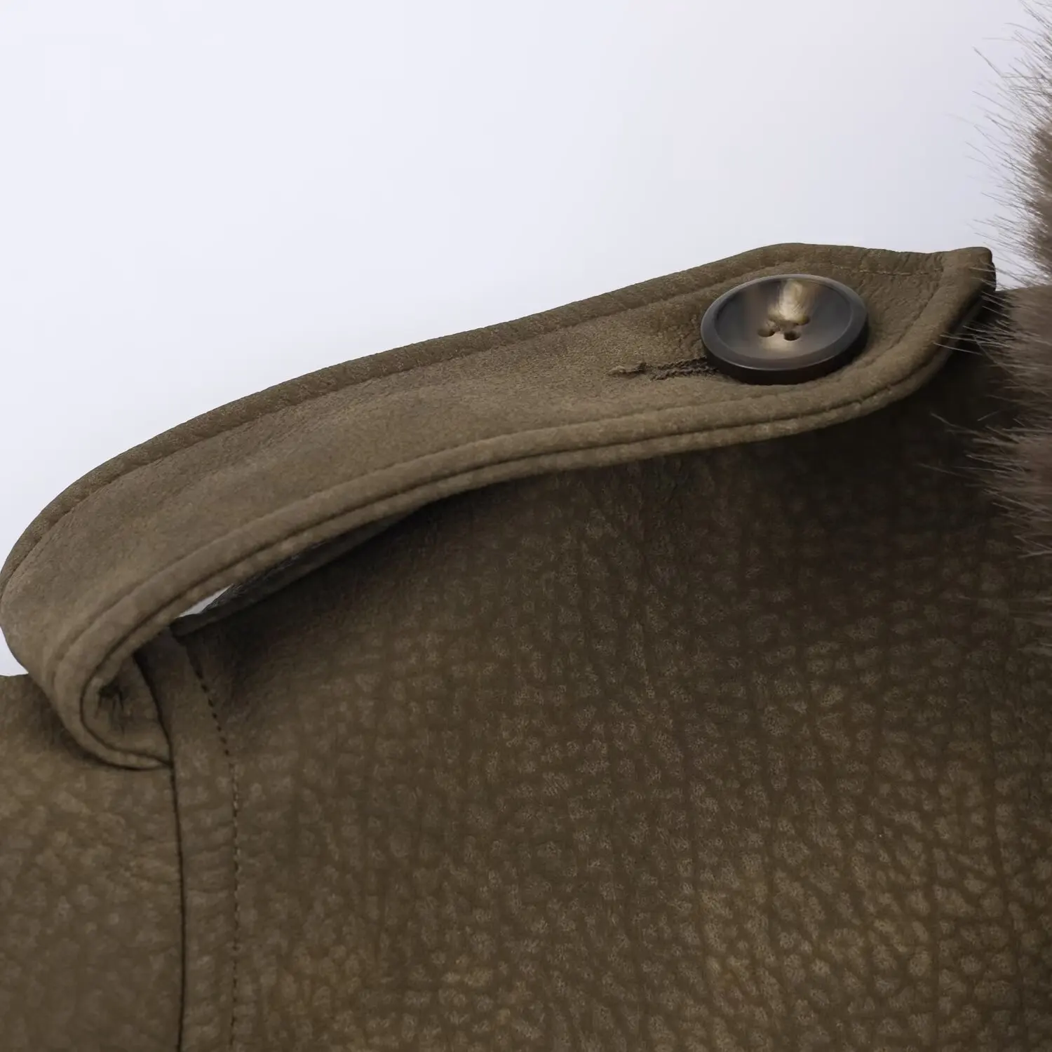 Women's Loose Removable Faux Fur Collar Suede Fabric Jacket Female With Large Pockets Autumn Winter Casual Jacket Streetwear