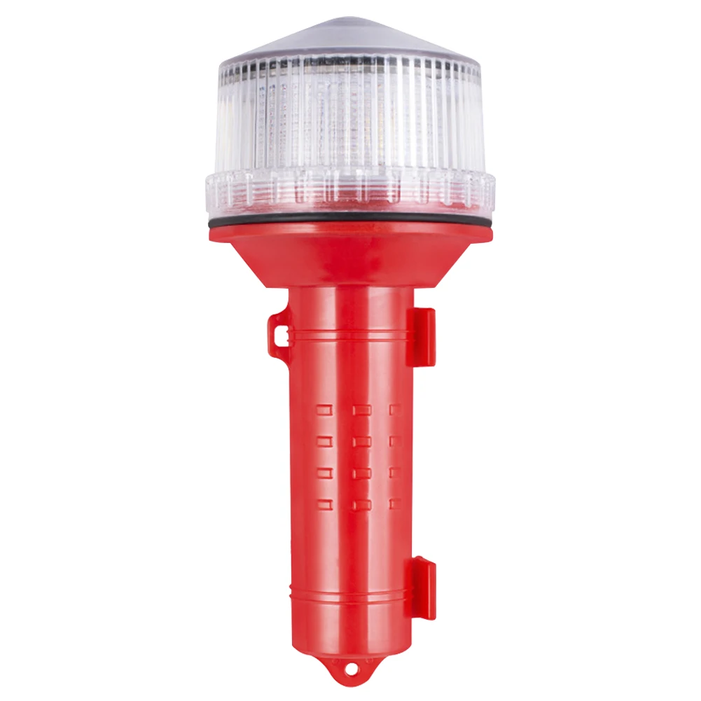 Solar Charging LED Marine Signal Light 3 Colors Longshot Warning Light 65 Degree Anti-Fog Flashing Torch for Boats Anchors
