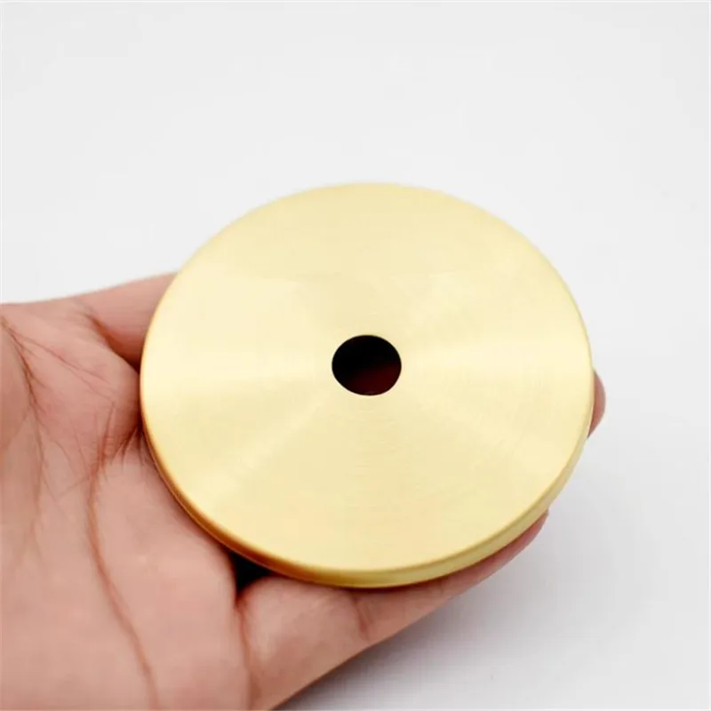 Desk lamp hardware accessories M10 hole Brass Folded Round Cap Glass Ceramic Mouth Cap Hollow Tube Sealing Round Sheet Lighting Accessories DIY Lampshade Cover