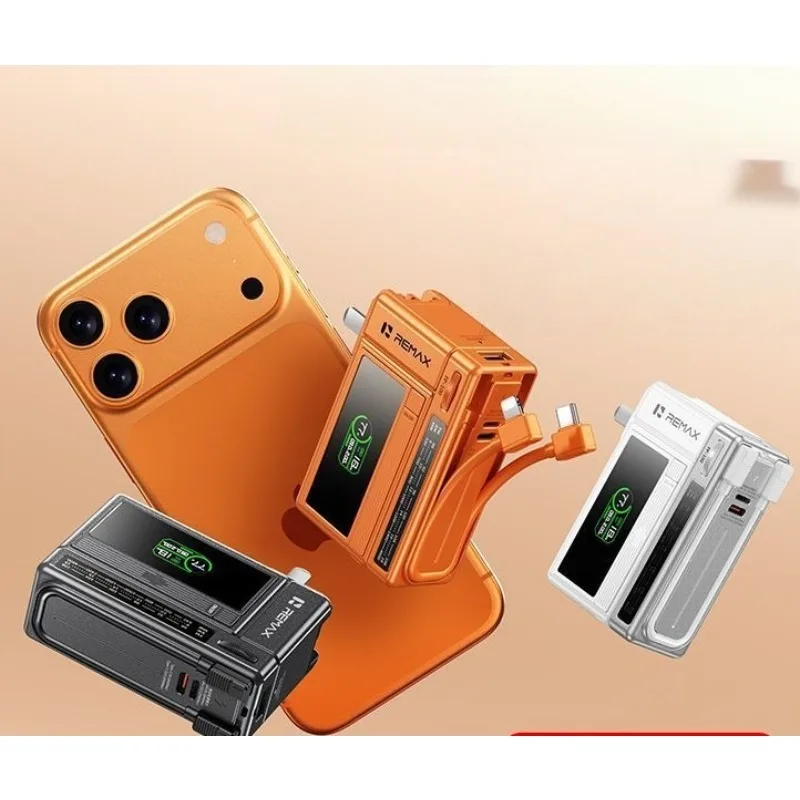 22.5W 10000mAh 3-in-1 내장 케이블 스마트 디지털 디스플레이 3C 인증 고속 충전 보조배터리