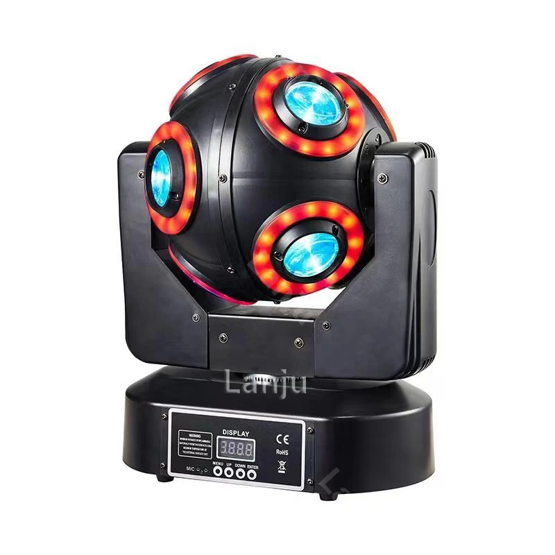 

Professional Disco DJ Football Light LED RGBW Beam Halo Moving Head Sound DMX Lights Home Party Club Bar WorldCup Stage Lighting