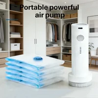 Pompe à vide électrique pour sacs de rangement, compresseur d'air portable pour vêtements, couvertures, sacs de rangement pour la maison et les voyages, gain de place 1