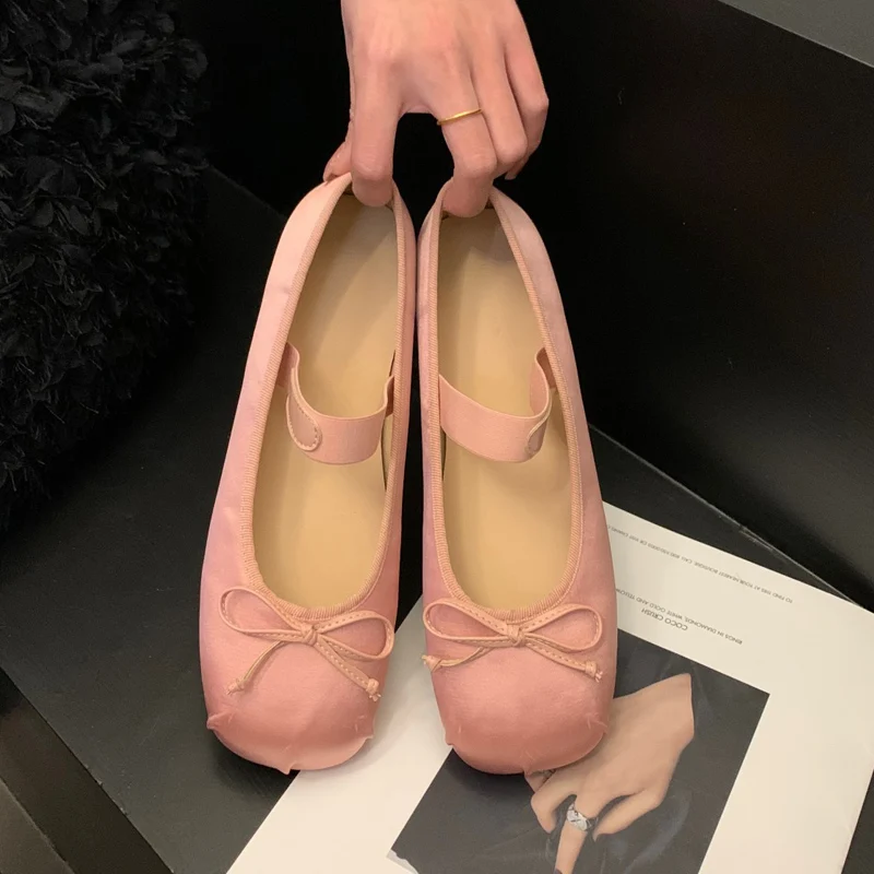 ＯＺＬＡＮＡ オズラナ　セレブ　オシャレ　リボンバレエシューズ　黒　２３センチ BEAUTIFUL SHOES｜ステアレザー オペラ シューズ “OPERA” opera