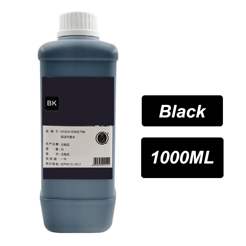 1000ML Pigment Low odor Eco-solvent Ink For Epson DX4 DX5 DX6 DX7 XP600 TX800 PrinterHead Allwin Sky-Color PHANTOM TITANJET 