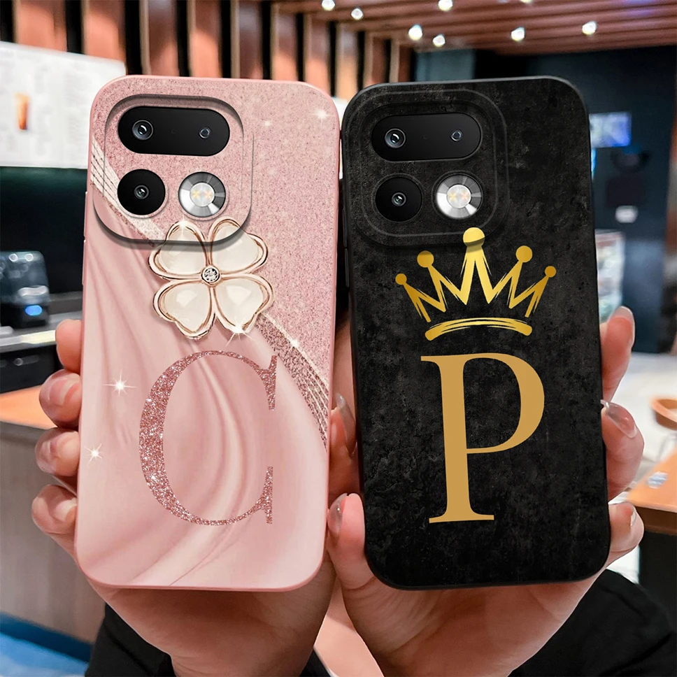 Fashion Crown Letters Shockproof Silicone Couple Phone Case