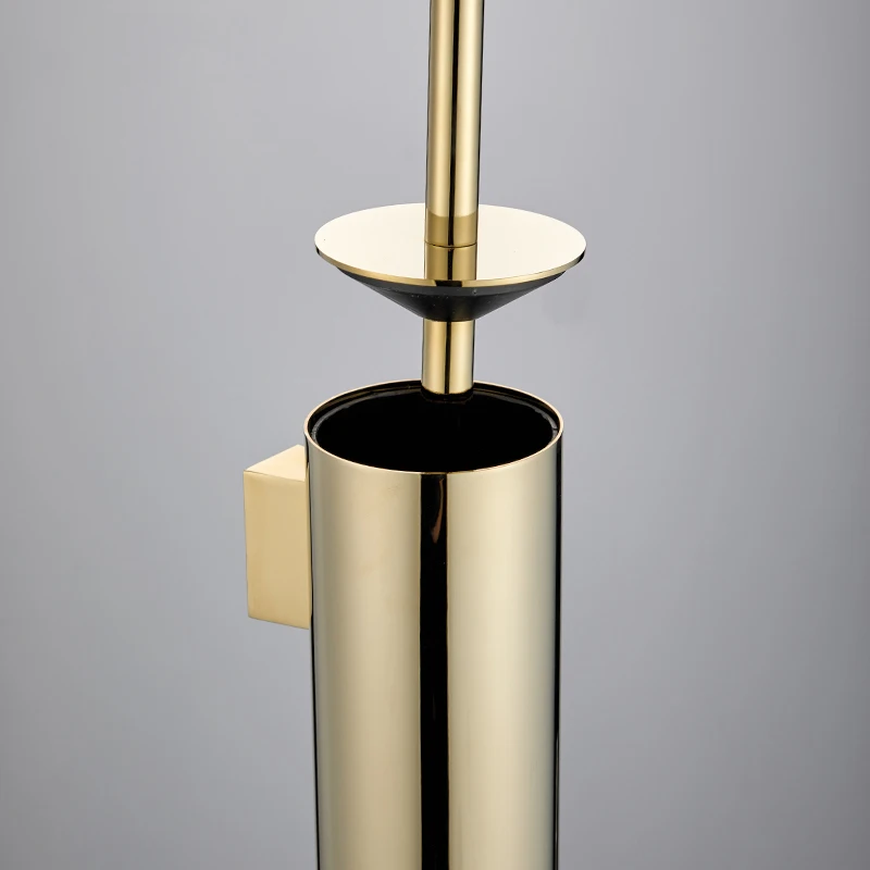 Golden Toilet Brush Holder Wall Mount Stainless Steel Bathroom Cleaning Tools Toilet Brushes For Bathroom Organization WB8708 bathroom accessories,toilet brush holder