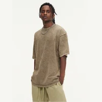 100% coton T-shirt Logo personnalisé tendance de rue T-shirt à manches courtes conception de broderie taille européenne américaine hauts motif d'impression 2