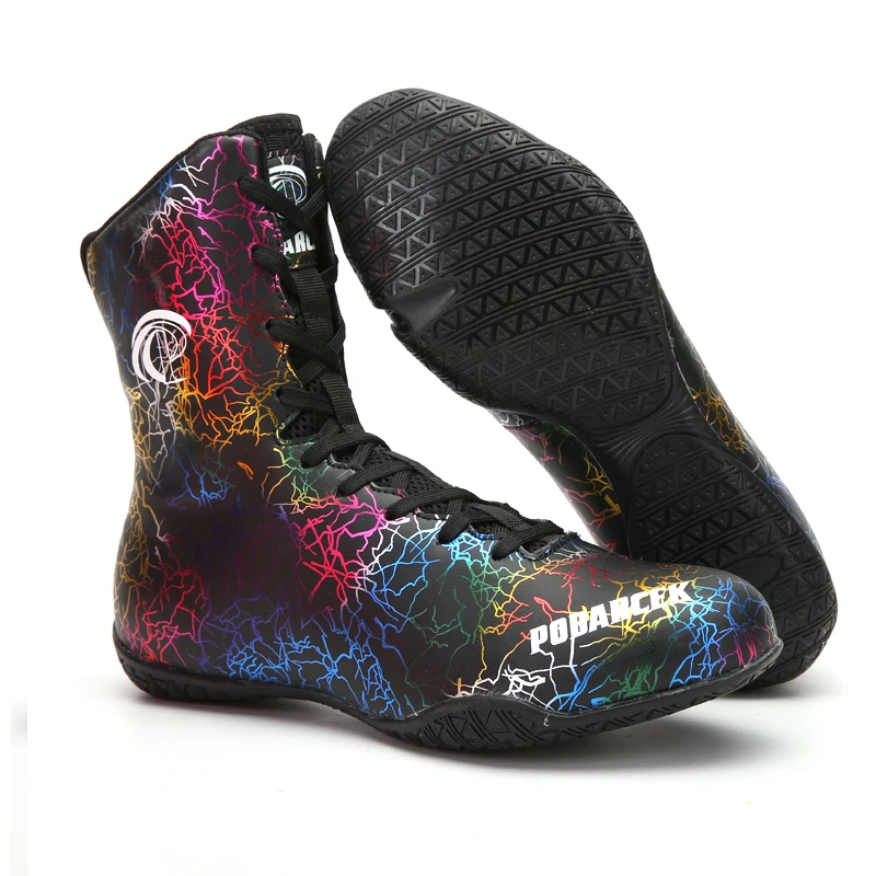 Luxury Boxing Footwears Anti Slip Boxing Sneakers Professional Wrestling Shoes Men Women Breathable Wrestling Sneakers