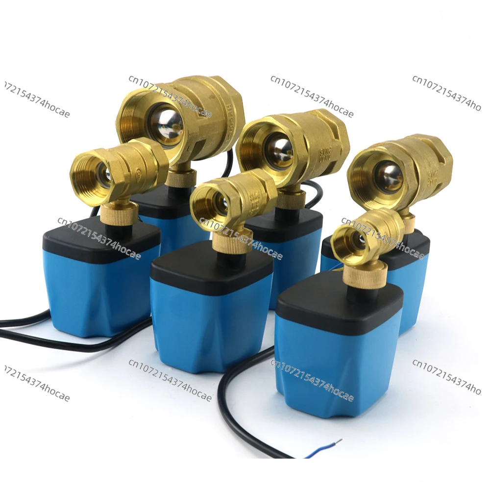 1/2인치 3/4인치 1인치 2인치 상시 닫힘/개방형 전동 볼 밸브 220V 12V 24V 2선식 황동 전기 솔레노이드 밸브 DN15 DN20 DN25 DN32