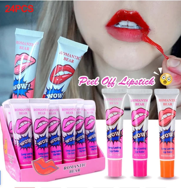 24pcs Lip Tint Peel off Set: The Secret to Long-Lasting, Waterproof, and Colored Lips