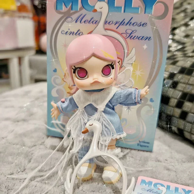 Molly Metamorphose In Swan Bambola Mobile Kawaii Action Figure Bjd Room Decoration Toy Modello Da Collezione Bambola Carina Regalo Di Compleanno