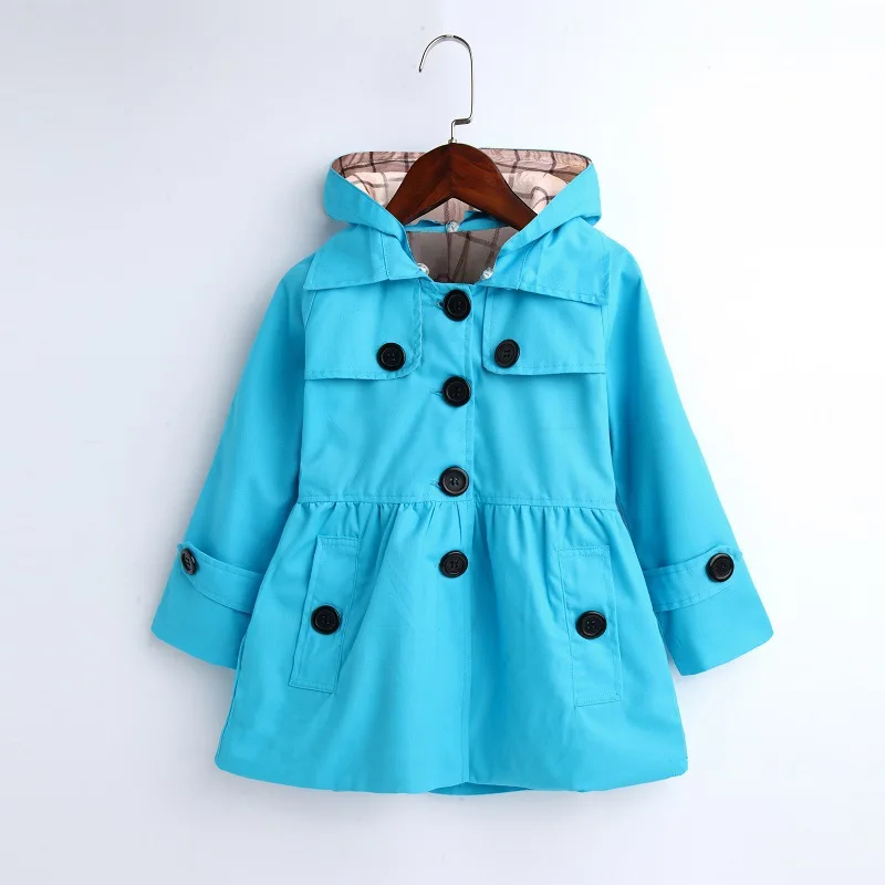 Girls Windbreaker Children's Windbreaker Winter Children's Clothing Girls Casual Outwear Knitted Outwear Kids Jacket Girls Trench Coats Children Raincoats