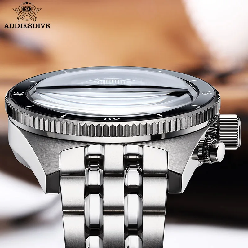 ADDIESDIVE New Panda Chronograph Sapphire Luxury Men's Watch Waterproof 200m Stainless Steel Sport Quartz Watch