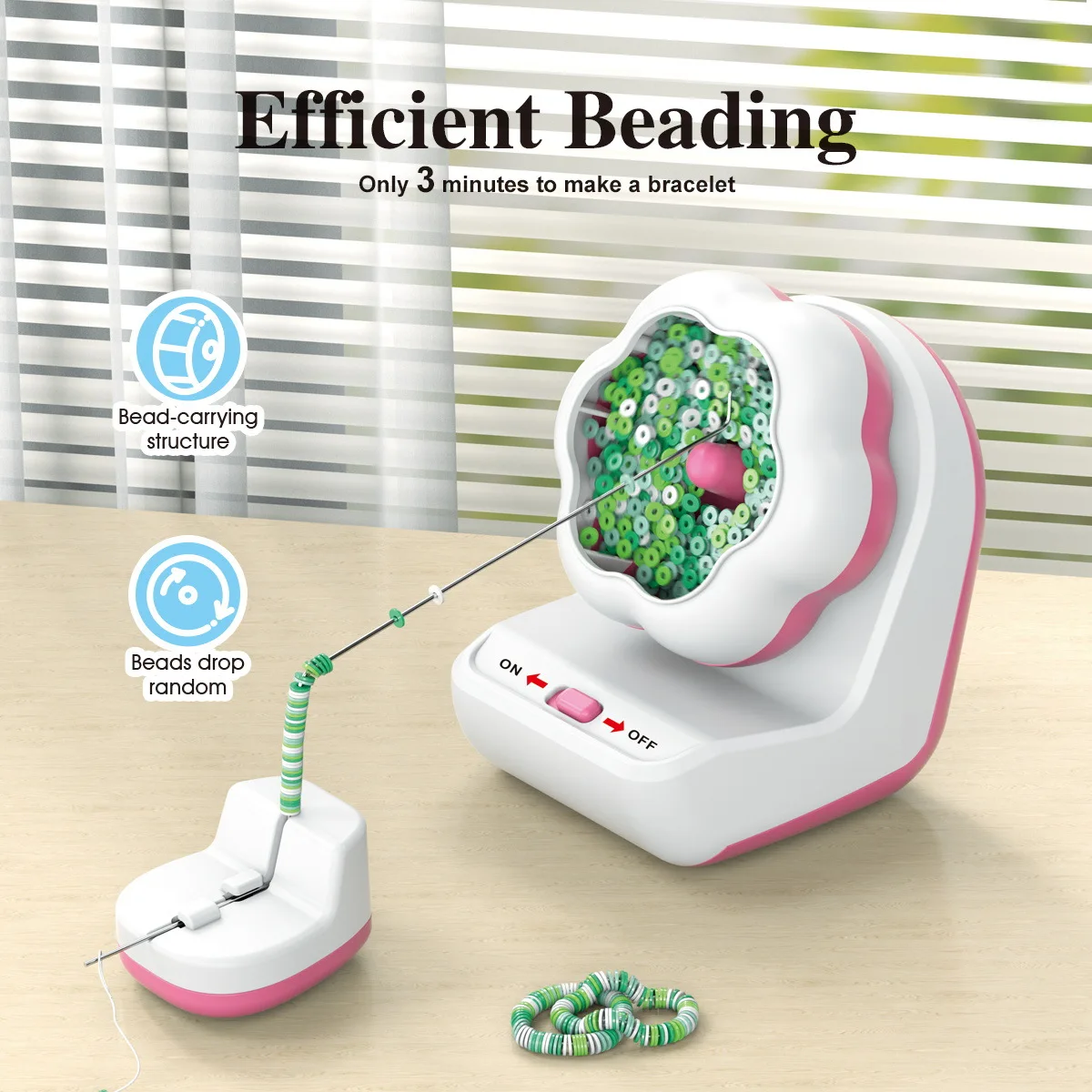 

Automatic Efficient Beading Device Professional Beading Tool Machine Soft Ceramic Piece Rice Beads Beading Tool Beaders