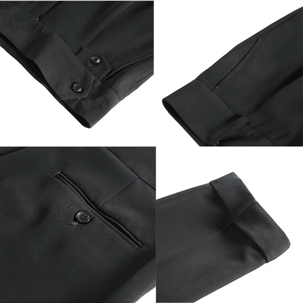 Spring Summer Suit Pants Men's Straight Naples Ruffian Handsome High Waist Small Trousers British Style Slim Trousers Gentleman